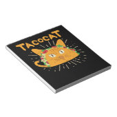 Tacocat Spelling Backwards is Tacocat Cat Taco Notitieblok (Schuin)