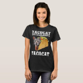 Tacocat Spelling Backwards is Tacocat Cat Tacos T-shirt (Voorkant volledig)