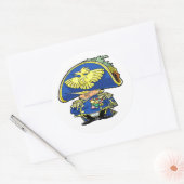 Tacoleon Tinyhands Ronde Sticker (Envelop)