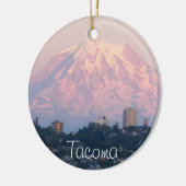 Tacoma en Mount Rainier Vakantie Keramisch Ornament (Links)