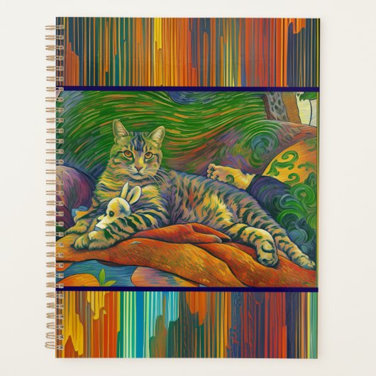 Tacoma Kitty en zijn speelgoed konijn Planner (Voorkant)