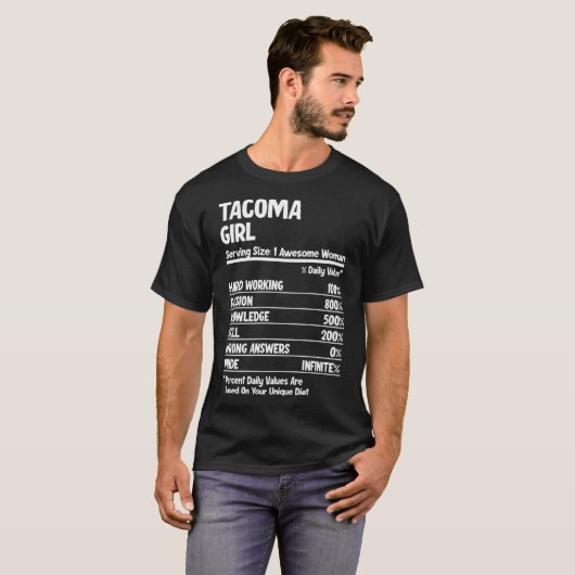 Tacoma meisje t-shirt (Voorkant volledig)