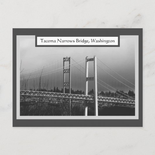 Tacoma Narrows Bridge Briefkaart (Voorkant)