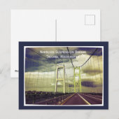 Tacoma Narrows Suspension Bridge, Washington Briefkaart (Voorkant / Achterkant)