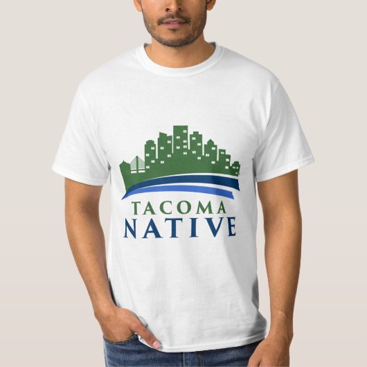 "TACOMA NATIVE GREEN CITY" T-Shirt (Voorkant)