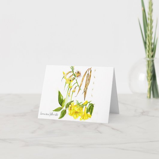 Tacoma staat voor Yellow Elder Bedankkaart (Voorkant)