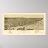 Tacoma, WA Panorama - 1885 Poster (Voorkant)