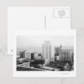 Tacoma, WA Skyline Uitzicht van Winthrop Hotel Briefkaart (Voorkant / Achterkant)