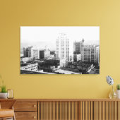 Tacoma, WA Skyline Uitzicht van Winthrop Hotel Canvas Afdruk (Insitu (Woonkamer))