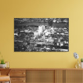 Tacoma, WA Uitzicht Business District van Air Canvas Afdruk (Insitu (Woonkamer))