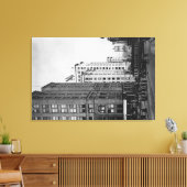 Tacoma, WA - Uitzicht van de binnenste hoofdstrate Canvas Afdruk (Insitu (Woonkamer))