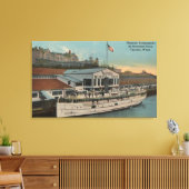 Tacoma, WA - Uitzicht van de gemeente Canvas Afdruk (Insitu (Woonkamer))