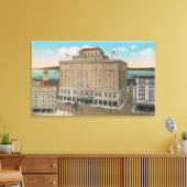 Tacoma, WA - Uitzicht van Hotel Winthrop Canvas Afdruk (Insitu (Woonkamer))