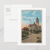 Tacoma, WA - Uitzicht van Pierce County Court Hous Briefkaart (Voorkant / Achterkant)