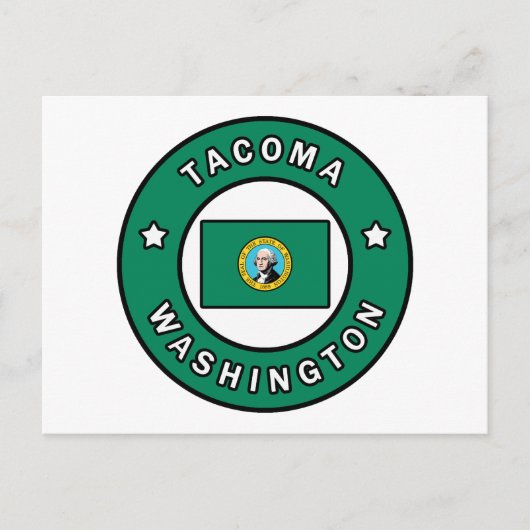 Tacoma Washington Briefkaart (Voorkant)