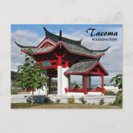 Tacoma, Washington Chinees paviljoen Reisfoto Briefkaart
