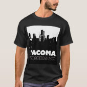 Tacoma Washington City Skyline City of Destiny T T-shirt (Voorkant)