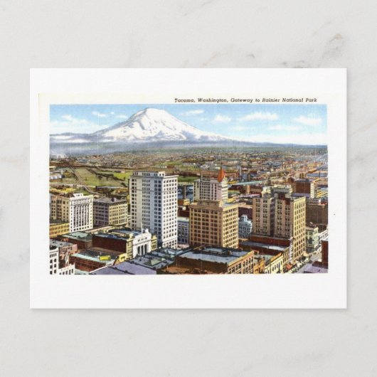  Tacoma, Washington, City Uitzicht Briefkaart (Voorkant)