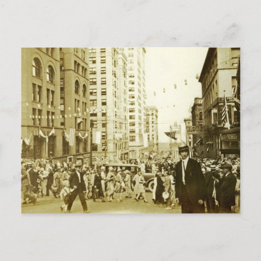 Tacoma Washington Downtown Briefkaart (Voorkant)