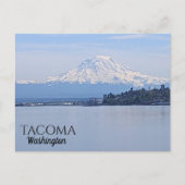 Tacoma, Washington en Mount Rainier Travel Briefkaart (Voorkant)