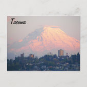 Tacoma, Washington en Mount Rainier Travel Briefkaart (Voorkant)