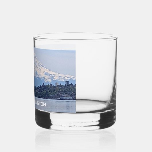 Tacoma, Washington en Mount Rainier Whisky Glas (Links)