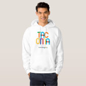 Tacoma Washington Mid Century, Pop Art, Hoodie (Voorkant volledig)