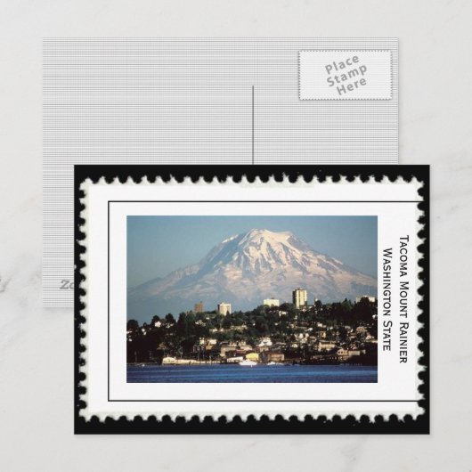 Tacoma Washington Mt. Rainier Briefkaart (Voorkant / Achterkant)