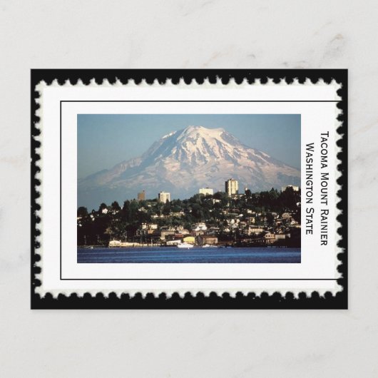 Tacoma Washington Mt. Rainier Briefkaart (Voorkant)