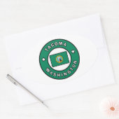 Tacoma Washington Ovale Sticker (Envelop)