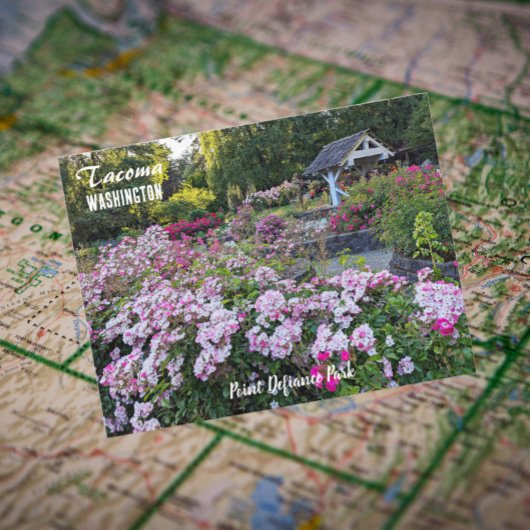 Tacoma, Washington Point Defiance Park Travel Briefkaart