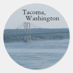 Tacoma, Washington Ronde Sticker