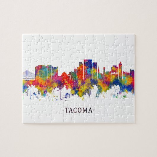 Tacoma Washington Skyline Legpuzzel (Horizontaal)