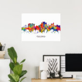 Tacoma Washington Skyline Poster (Thuiskantoor)