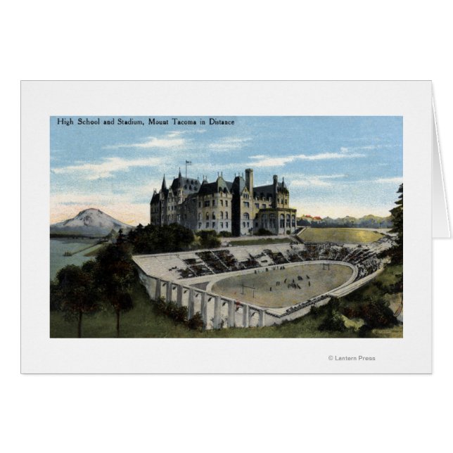 Tacoma, Washington - Uitzicht van de middelbare sc (Voorkant Horizontaal)