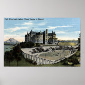 Tacoma, Washington - Uitzicht van de middelbare sc Poster (Voorkant)