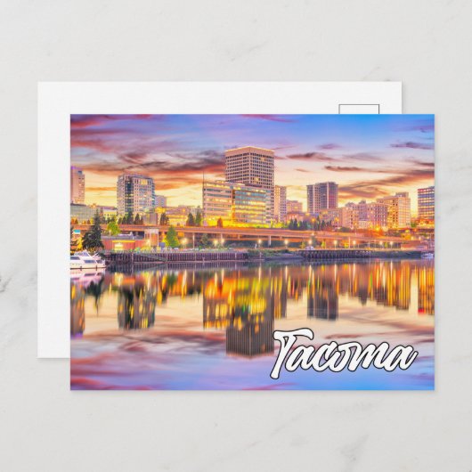 Tacoma, Washington, VS Briefkaart (Voorkant / Achterkant)