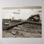 Tacoma Waterfront van Stadium Way 1899 Poster (Voorkant)