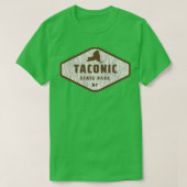 Taconic State Park New York Tree Log Textuur Hout T-shirt (Design voorkant)