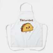 Taconitez Taco Apron - Cute Kawaii Cooking Kitchen Schort (Voorkant)
