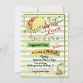 Taco'over Liefde Mexicaans feest Koppel bruidsbad Kaart (Voorkant)