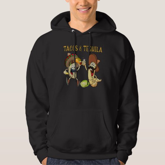 Tacos And Tequila Patron Tequila Mens Tequila Haku Hoodie (Voorkant)