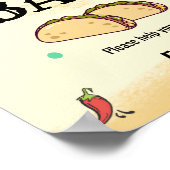 Tacos Bar-Poster Poster (Hoek)