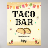 Tacos Bar-Poster Poster (Voorkant)