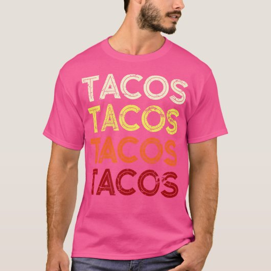 Tacos Bold Font T-shirt (Voorkant)