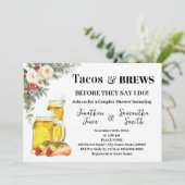 Tacos & Brews Before I Do Winter Shower Kaart (Staand voorkant)