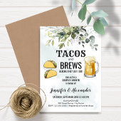Tacos & Brews Couples Shower Uitnodiging