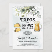 Tacos & Brews Couples Shower Uitnodiging (Voorkant)