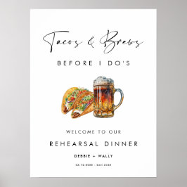 Taco's & Brews voor het repetitiediner van I Do Poster