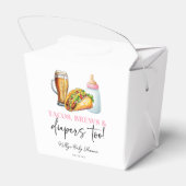 Tacos brouwt en luiers ook! Baby Shower Bedankdoosjes (Achterkant)